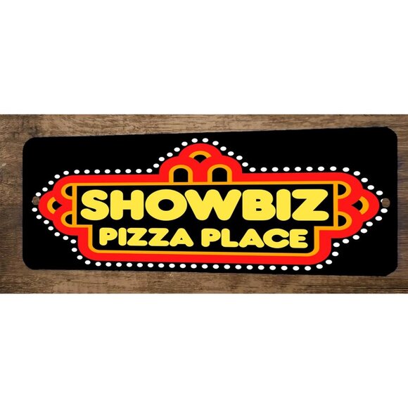 Showtime Pizza Place 4x12 Metal Wall Sign - Picture 1 of 1